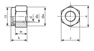 DIN 982 nylon insert lock nuts