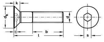 DIN 7991 flat / countersunk head screws